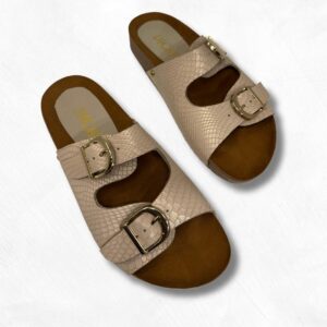 Sandalias Birkenstock en cuero para mujer ref 2H Nude