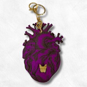 Llavero Corazón Morado