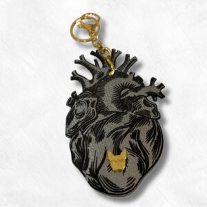 Llavero Corazón Taupe