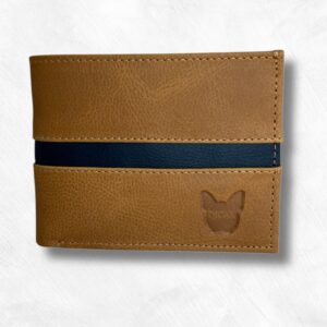 Billetera H-81 Miel - Azul