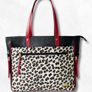Bolso LM-2505 Negro - Animal Print - Rojo