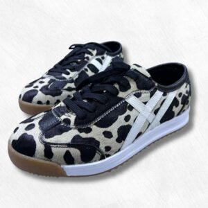 Tenis en cuero para mujer Unisuka Animal Print Vaca