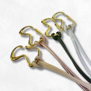 Correa Lazo Plata en Cuero para Mujer