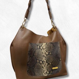 Cartera de cuero para mujer ref Bianca Café