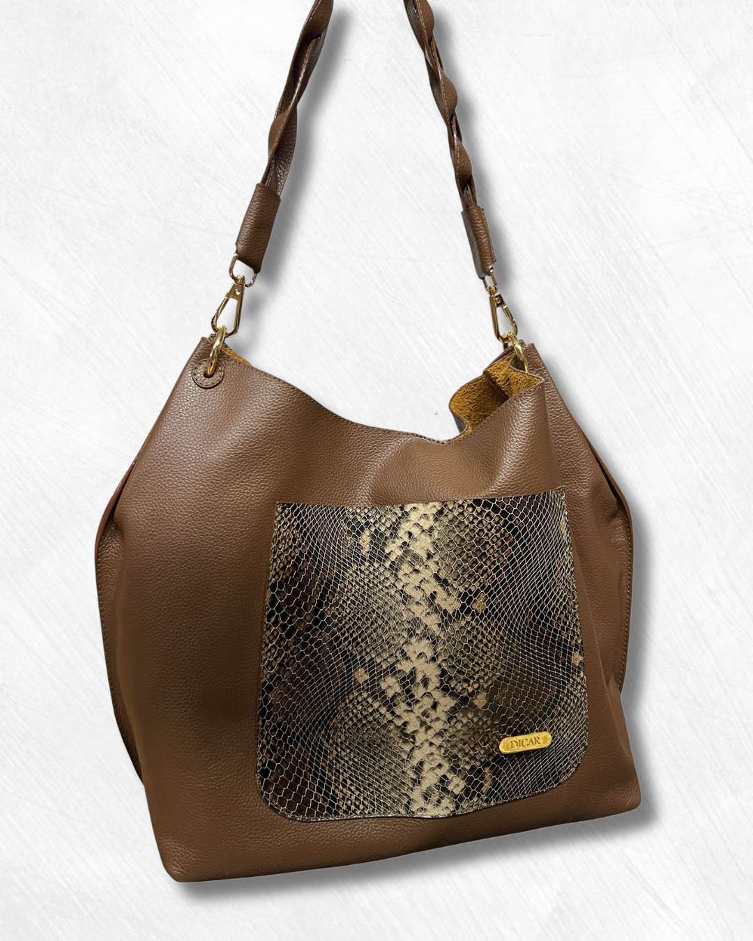 Cartera de cuero para mujer ref Bianca Café