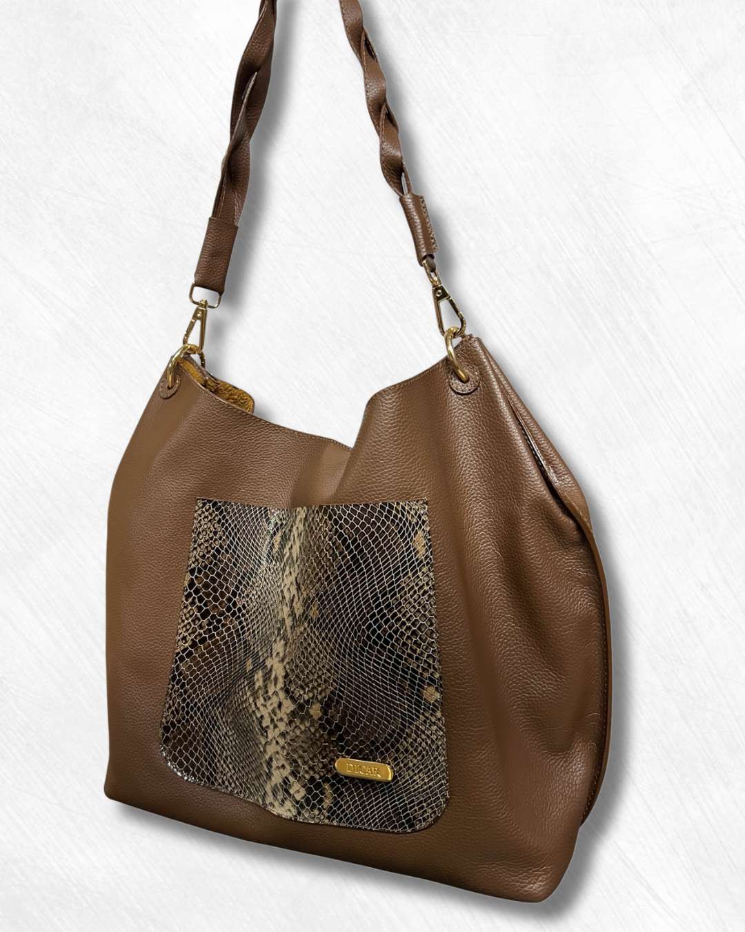 Cartera de cuero para mujer ref Bianca Café - Imagen 2